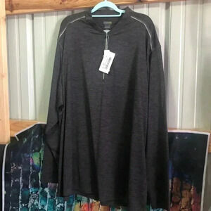 Core 365 carbon heather big mens 5XL pullover with 1/4 zip